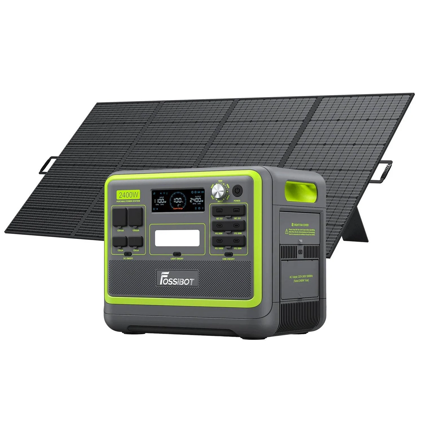 FOSSiBOT F2400 + SP200 | Solar Generator Kit