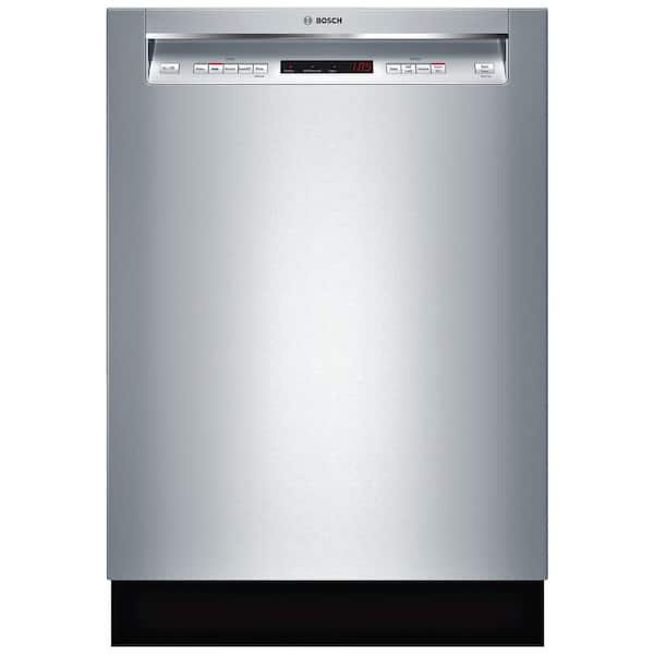 Bosch 300 Series 24 in. Stainless Steel Front Control Tall Tub Dishwasher with Stainless Steel Tub and 3rd Rack, 44dBA
