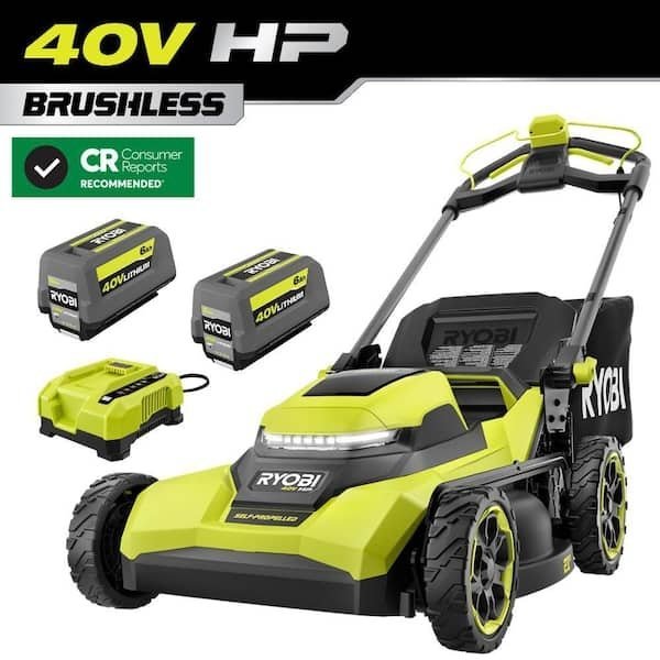Kit de Cortadora Autopropulsada Sin Escobillas de 21″ y 40 V HP