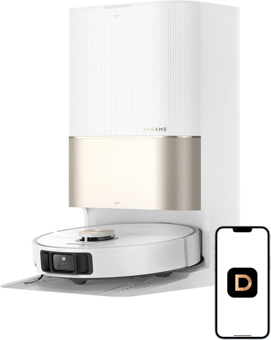 Dreame X40 Ultra Robot Vacuum with 12,000Pa Suction, Liftable Mop, Self-Cleaning & Auto-Empty