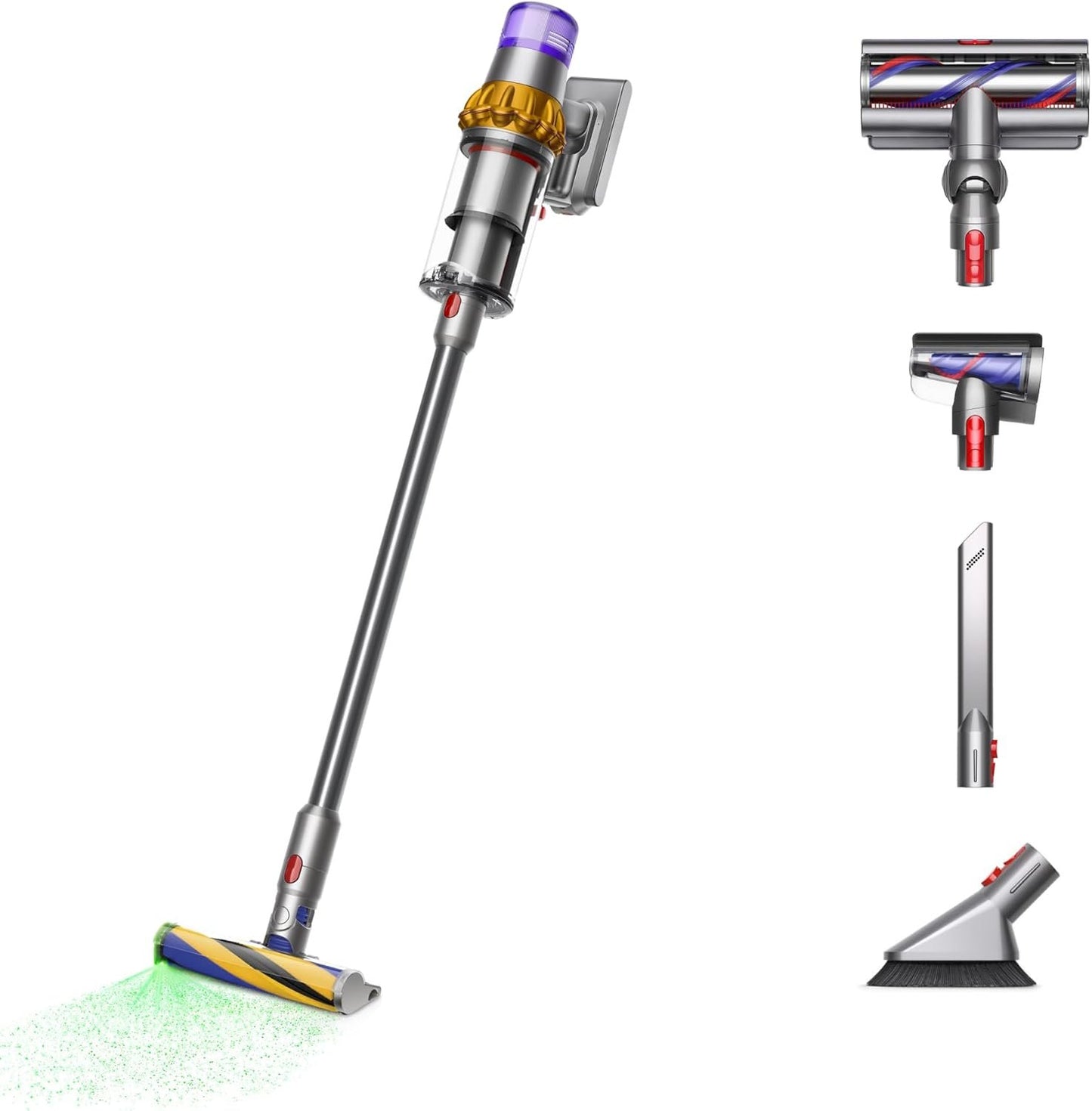 Dyson V15 Detect Plus Cordless Vacuum, Illumination Reveals dust, 240AW
