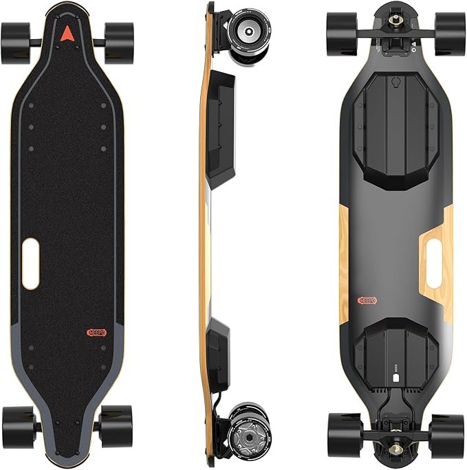 MEEPO Campus V5 Series/Envy Electric Skateboard with Remote, Top Speed Up to 29 Mph, 4 Speed Smooth Braking, Easy Carry Handle Design, Suitable for Adults &amp; Teens