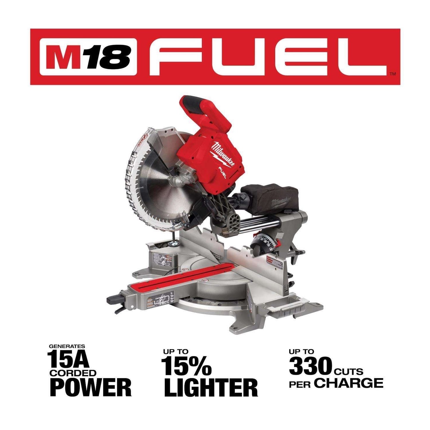 Milwaukee 18V Lithium-Ion Brushless 12 in. Cordless Dual Bevel Sliding Compound