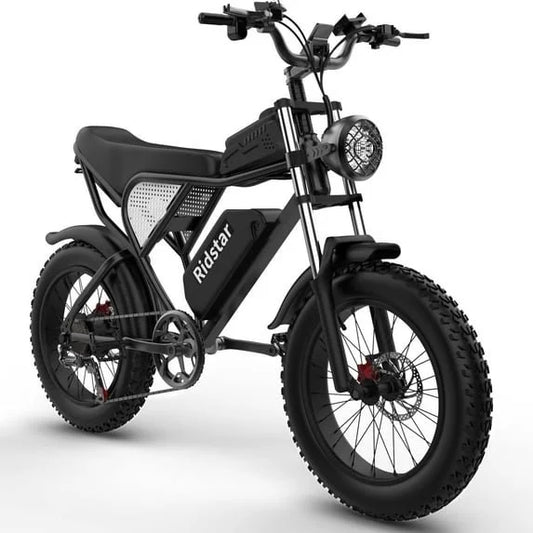 Ridstar Electric Bike for Adults 1500W 33MPH 48V 20Ah Electric Bicycle 20” Fat Tire 7-Speed Mountain E-Bike UL2849 Certified