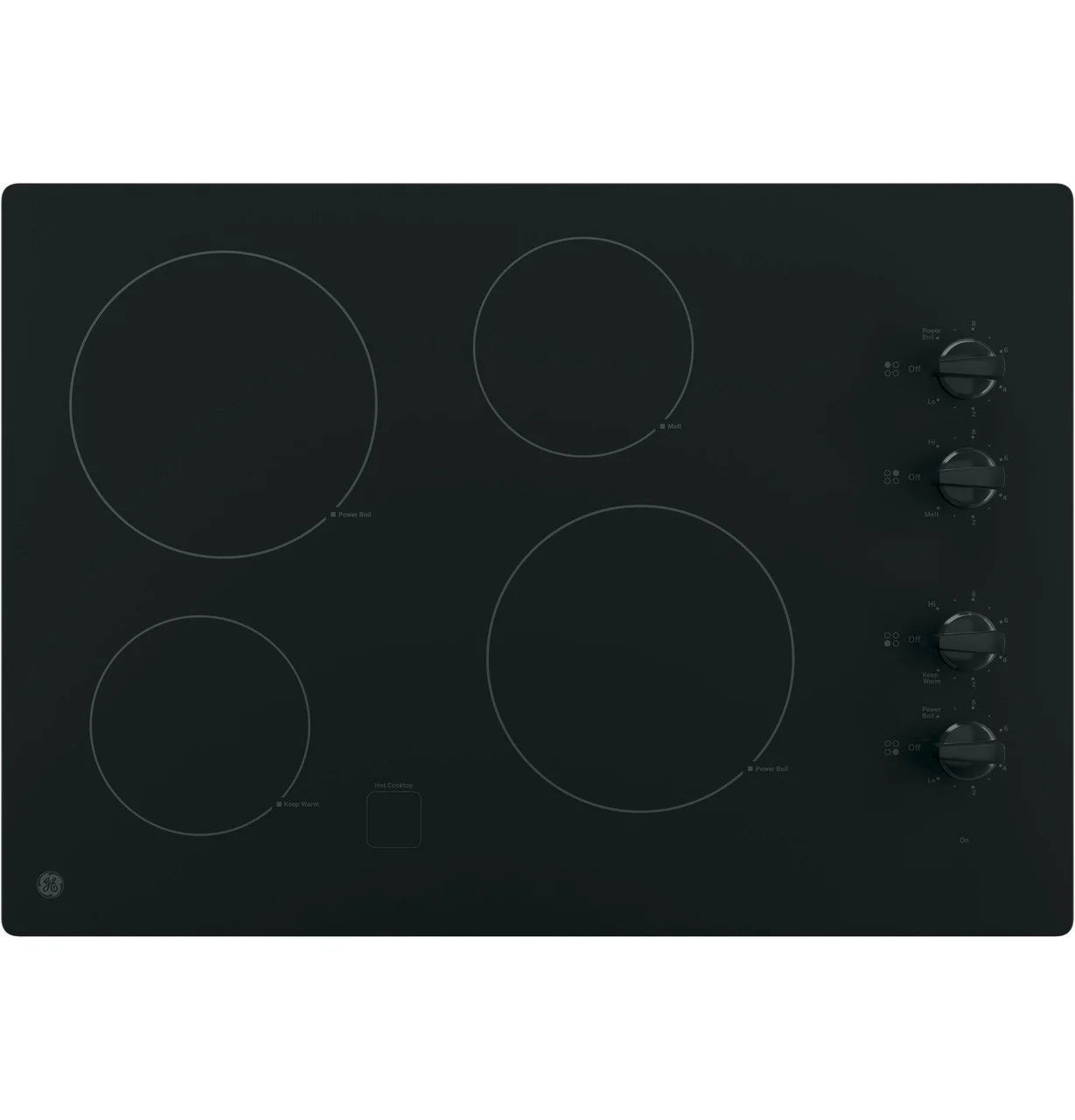 GE 30″ Built-In Knob Control Electric Cooktops JP3030DWBB