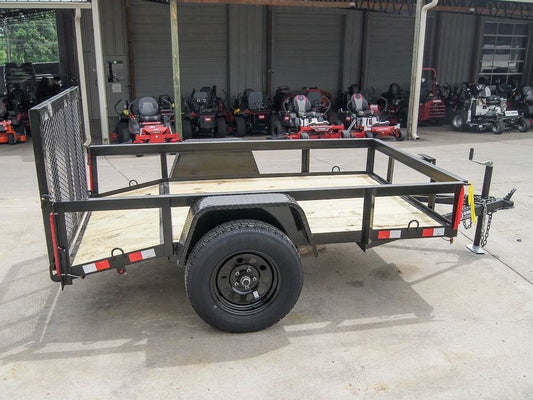 5x8 Powder Coated Dovetail Utility Trailer Single 3,500lb Axle