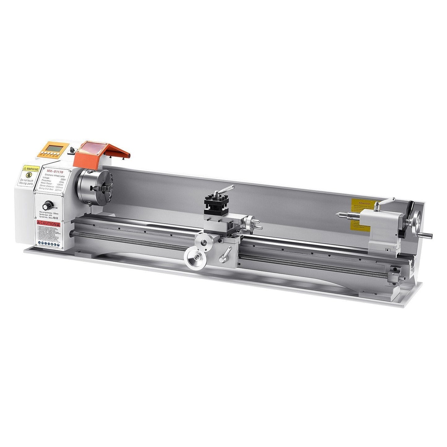 Metal Lathe Machine 8.7 x 39 in Precision Bench Power Metal Lathe Automatic Feed