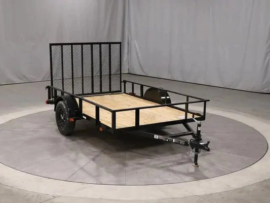 6×10 Single Axle Utility Trailer – Wood Floor & LED Lights - UK Fast Gas