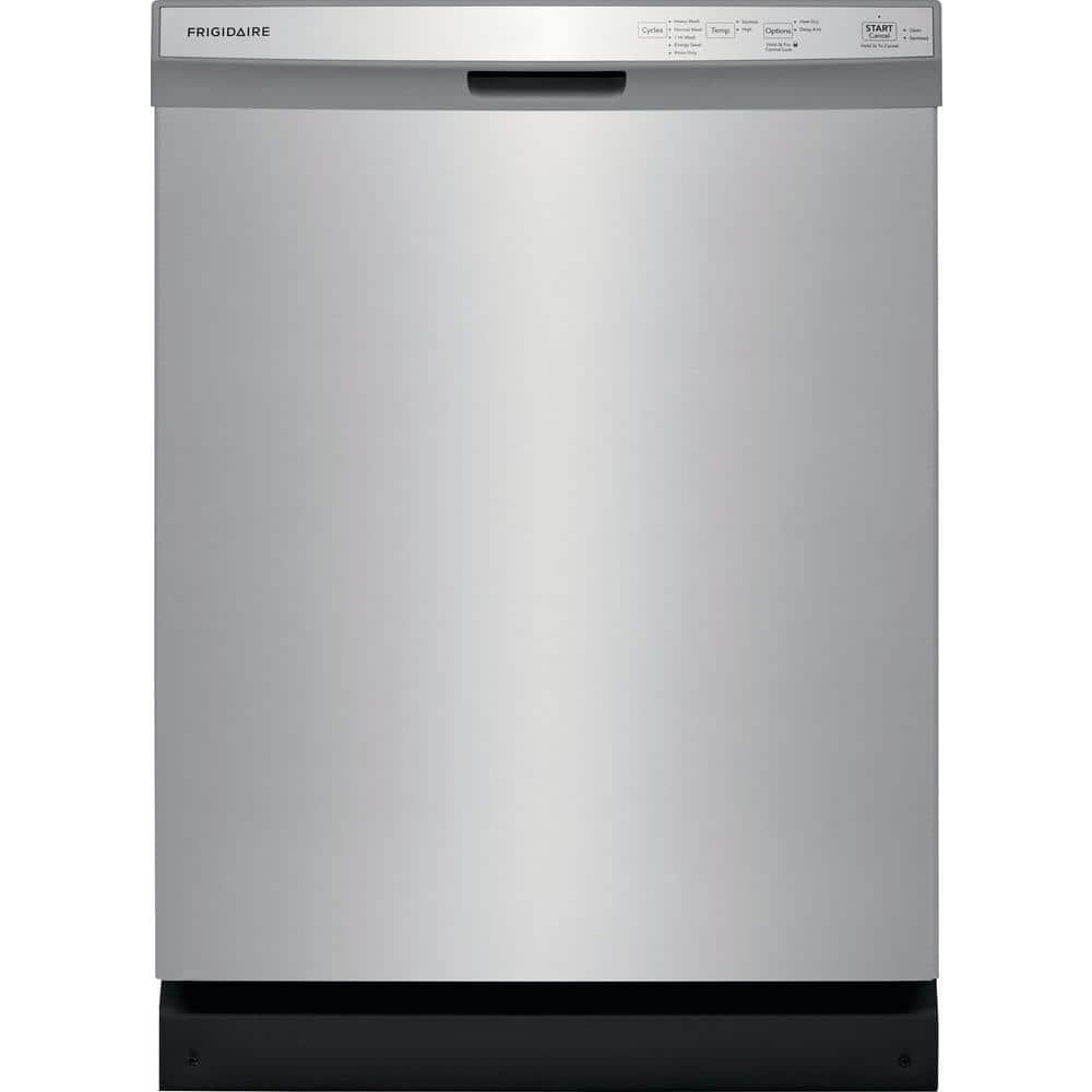 Frigidaire 24 in. Stainless Steel Front Control Built-In Tall Tub Dishwasher, 55 dBA